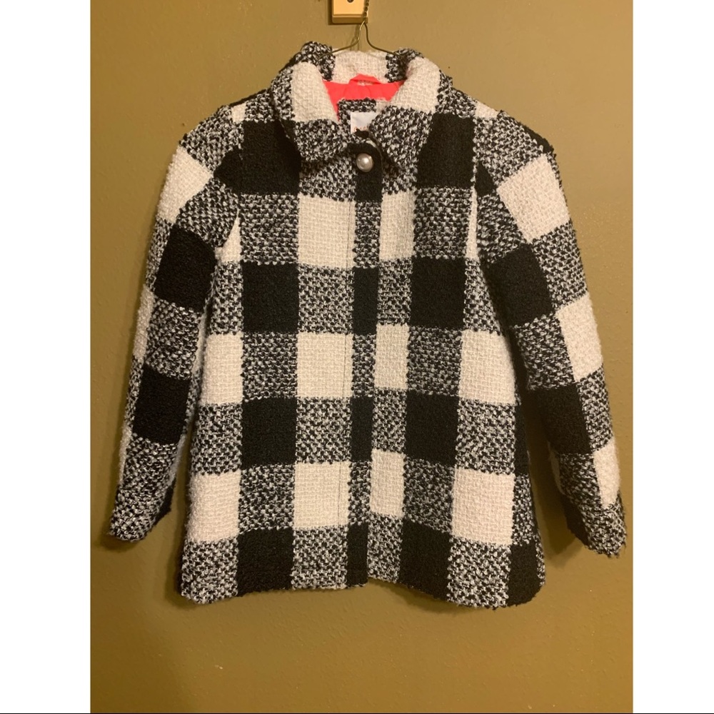 🌟 Host Pick 🌟 Cat And Jack Black and White Coat Jacket Sz 7/8